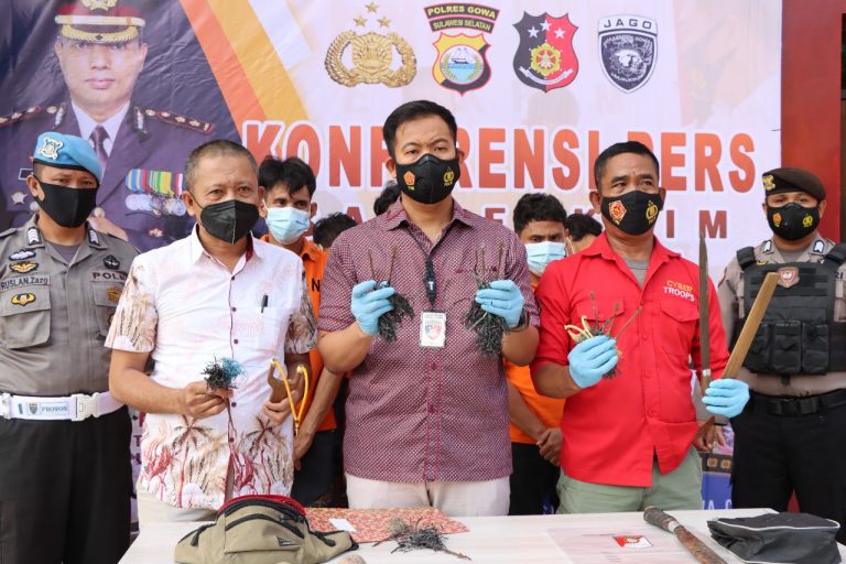 13 Remaja Komplotan Geng Motor di Gowa Ditangkap, 10 Diantaranya Resmi Tersangka